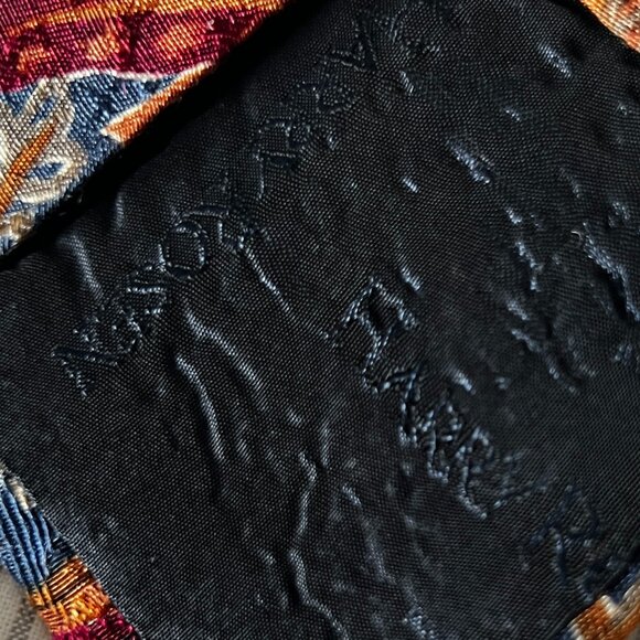 Harry Rosen Vintage Paisley Tie Handstitched 100% Silk - Picture 7 of 8